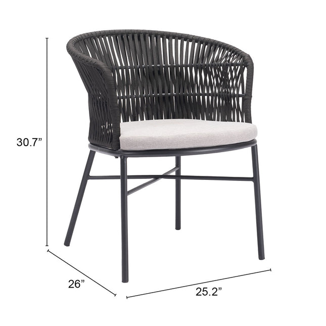 Freycinet Dining Chair (Set of 2) Black Seating TriadCommerceInc   