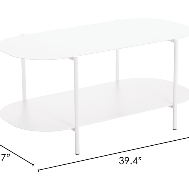 Pullman Coffee Table White Coffee Tables TriadCommerceInc   