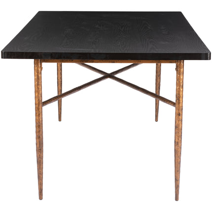 Nida Dining Table Black & Bronze Tables TriadCommerceInc   