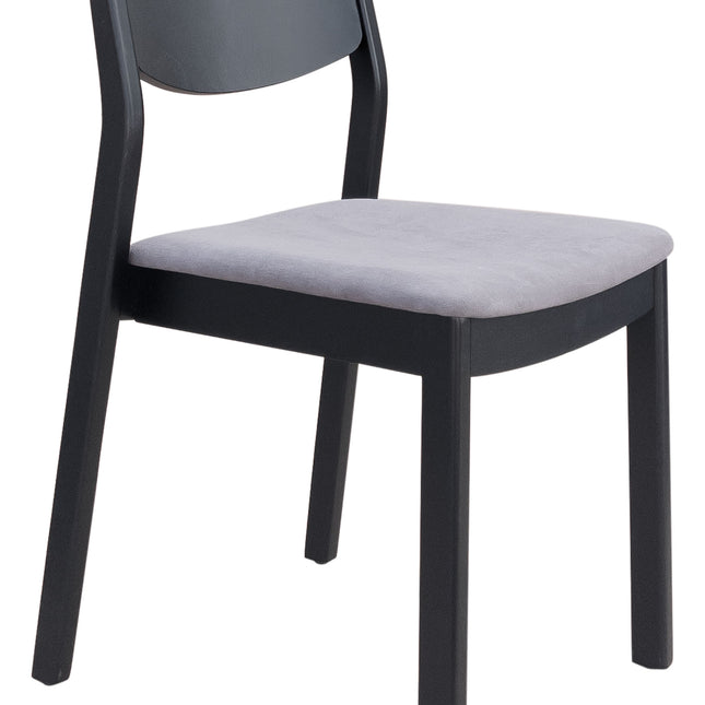 Desdamona Dining Chair (Set of 2) Gray & Black Chairs TriadCommerceInc Default Title  