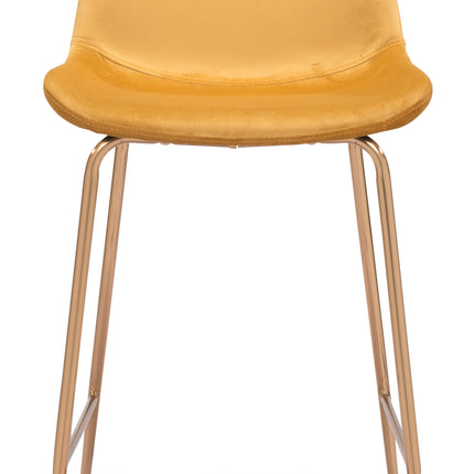 Tony Counter Stool Yellow & Gold Counter Stools TriadCommerceInc   