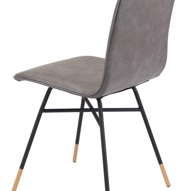 Var Dining Chair (Set of 2) Gray Chairs TriadCommerceInc   