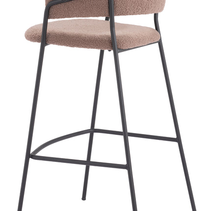 Josephine Barstool (Set of 2) Brown Barstools TriadCommerceInc   