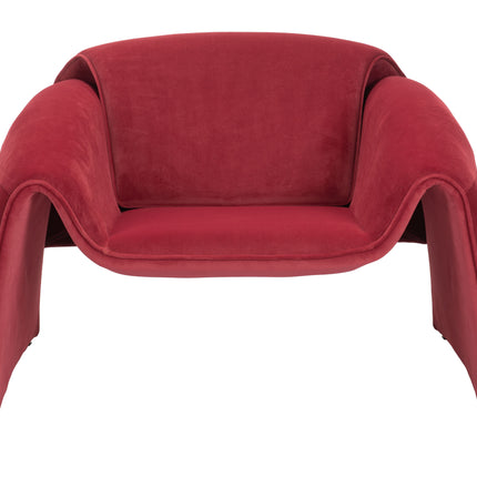 Horten Accent Chair Red Chairs [TriadCommerceInc]   