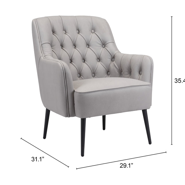 Tasmania Accent Chair Gray Chairs TriadCommerceInc   