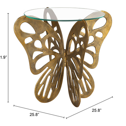 Motyl Accent Table Gold Accent tables [TriadCommerceInc]   