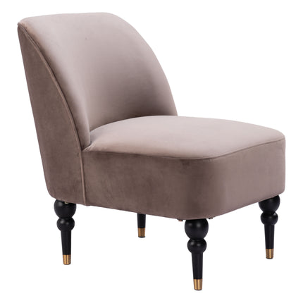 Bintulu Accent Chair Taupe Chairs TriadCommerceInc   