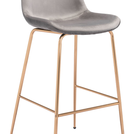 Tony Barstool Gray & Gold Barstools [TriadCommerceInc] Default Title  