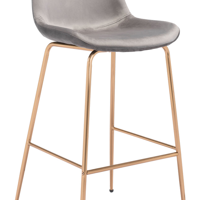 Tony Barstool Gray & Gold Barstools TriadCommerceInc Default Title  