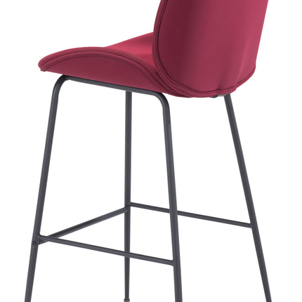 Miles Barstool Red Barstools [TriadCommerceInc]   