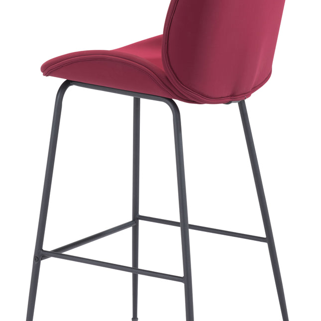 Miles Barstool Red Barstools TriadCommerceInc   