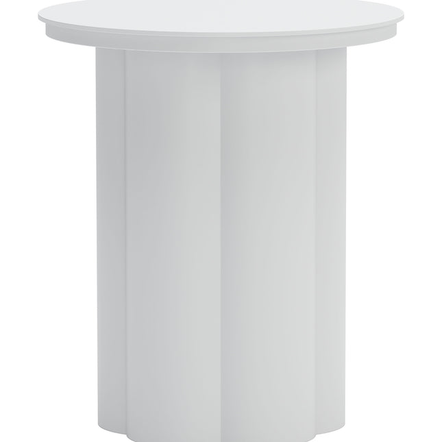 Kogur Side Table White Tables TriadCommerceInc   