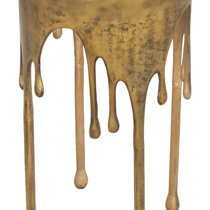 Drip Accent Table Antique Brass Accent tables TriadCommerceInc   