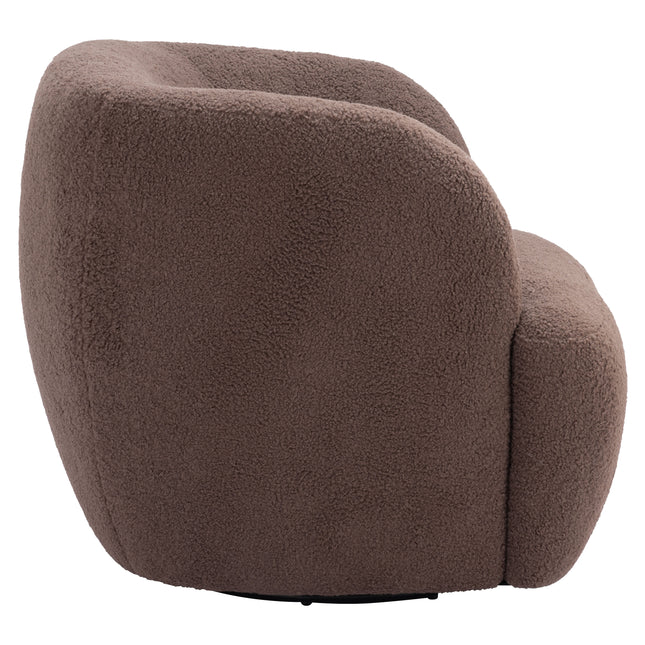 Govan Swivel Chair Brown Chairs TriadCommerceInc   