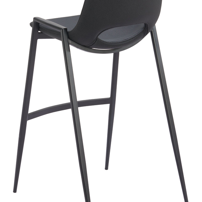 Desi Barstool (Set of 2) Black Barstools TriadCommerceInc   