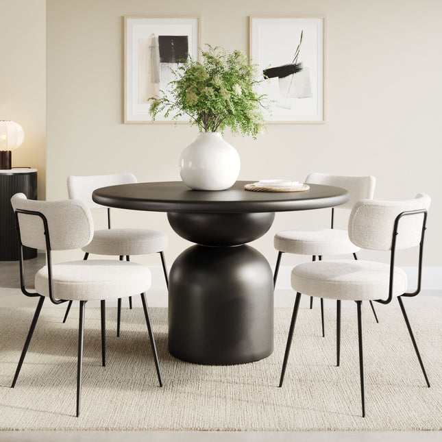 Hals Dining Table Black Tables TriadCommerceInc   