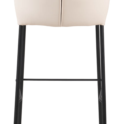 Linz Barstool (Set of 2) Cream Barstools TriadCommerceInc   