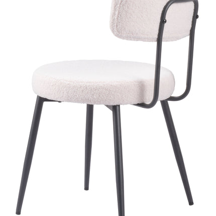 Blanca Dining Chair (Set of 2) Ivory Chairs TriadCommerceInc   