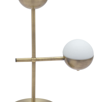 Waterloo Table Lamp White & Bronze Table Lamps TriadCommerceInc   