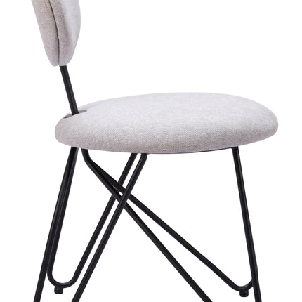 Novi Dining Chair (Set of 2) Dove Gray Chairs [TriadCommerceInc]   