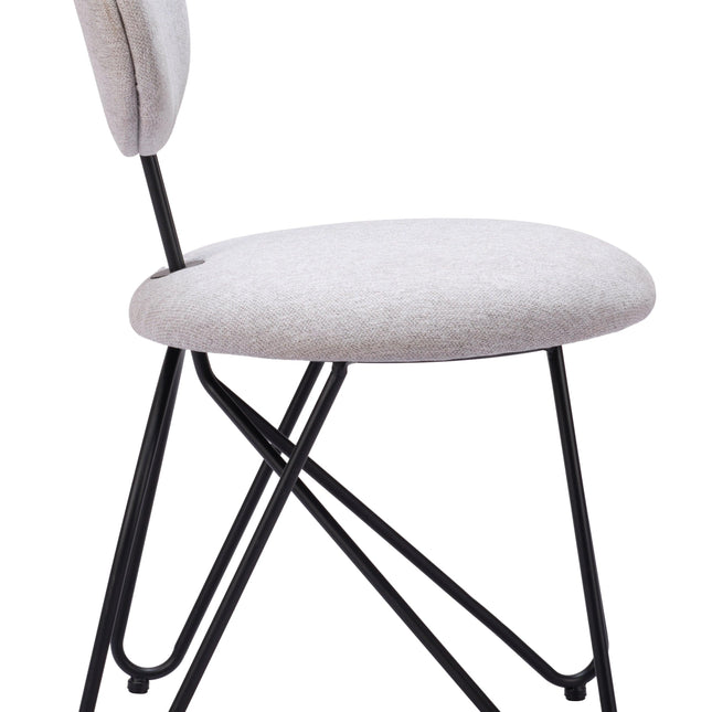 Novi Dining Chair (Set of 2) Dove Gray Chairs TriadCommerceInc   