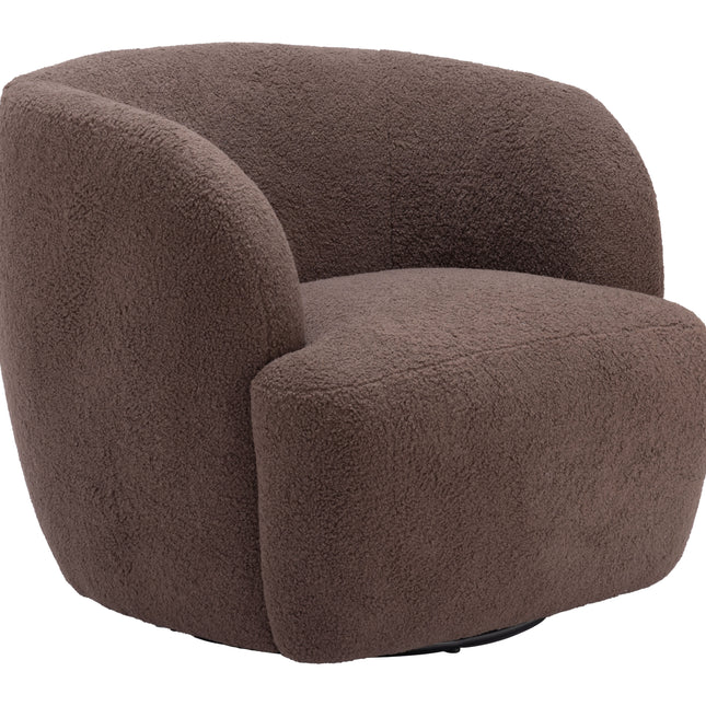 Govan Swivel Chair Brown Chairs TriadCommerceInc   