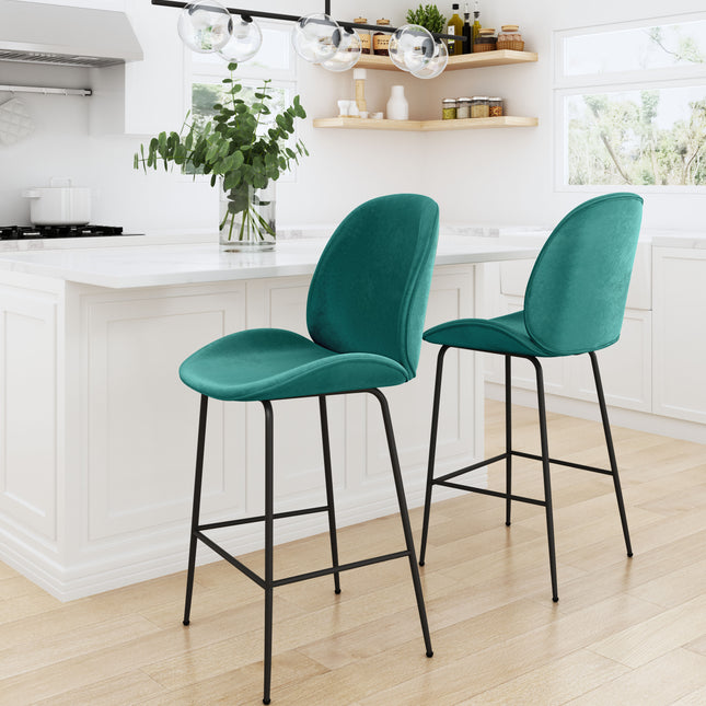 Miles Counter Stool Green Counter Stools TriadCommerceInc   