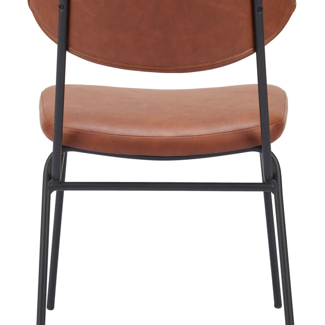 Charon Dining Chair (Set of 2) Vintage Brown Chairs TriadCommerceInc   