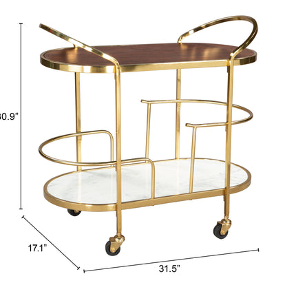 Antalya Bar Cart Multicolor Storage [TriadCommerceInc]   