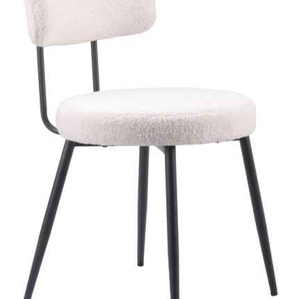 Blanca Dining Chair (Set of 2) Ivory Chairs TriadCommerceInc   