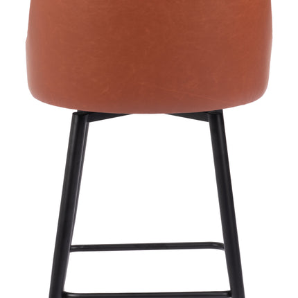 Keppel Swivel Counter Stool Brown Counter Stools TriadCommerceInc   