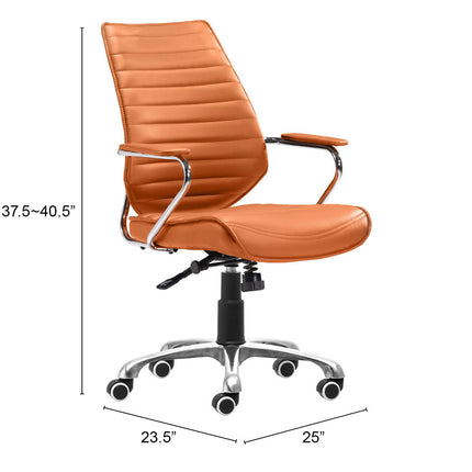 Enterprise Low Back Office Chair Orange Chairs TriadCommerceInc   