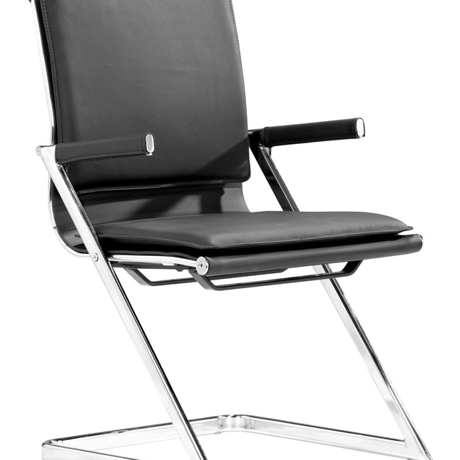 Lider Plus Conference Chair (Set of 2) Black Chairs TriadCommerceInc Default Title  