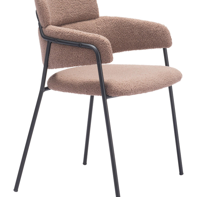 Marcel Dining Chair (Set of 2) Brown Chairs TriadCommerceInc   