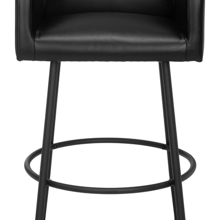 Horbat Barstool (Set of 2) Black Barstools TriadCommerceInc   