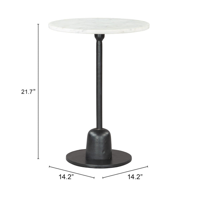 Whammy Side Table White & Black Side Tables TriadCommerceInc   