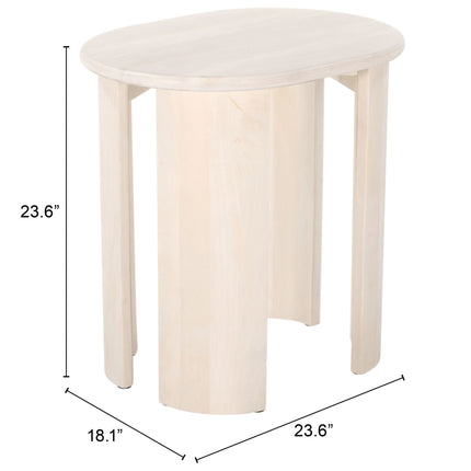 Risan Side Table Natural Side Tables TriadCommerceInc   