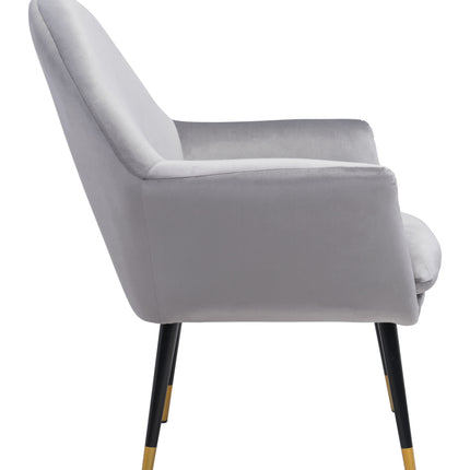 Alexandria Accent Chair Gray Chairs TriadCommerceInc   