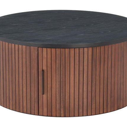 Nejaus Coffee Table Black & Walnut Coffee Tables [TriadCommerceInc]   