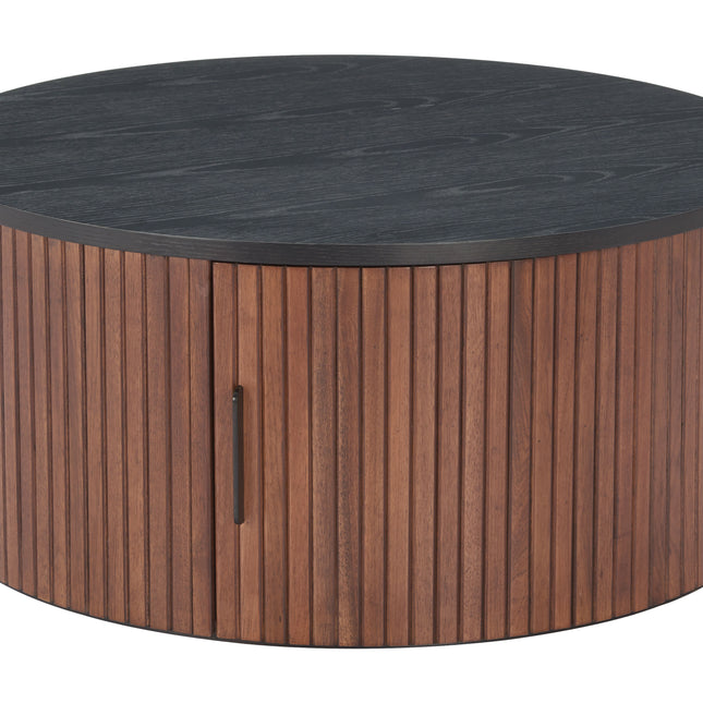 Nejaus Coffee Table Black & Walnut Coffee Tables TriadCommerceInc   