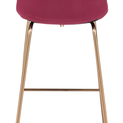 Tony Barstool Red & Gold Barstools [TriadCommerceInc]   