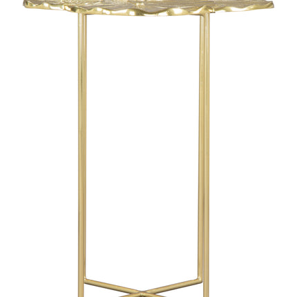 Lotus Side Table Gold Side Tables TriadCommerceInc   