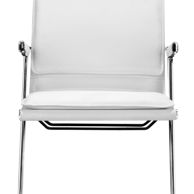 Lider Plus Conference Chair (Set of 2) White Chairs TriadCommerceInc   