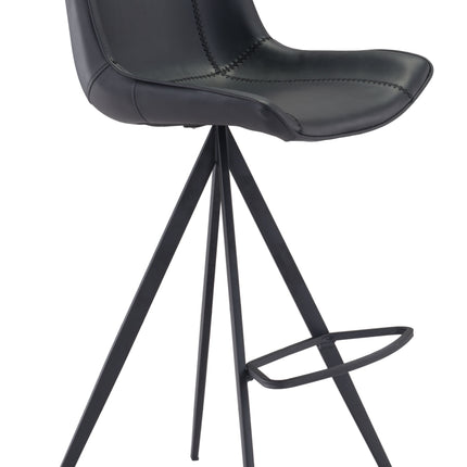 Aki Barstool (Set of 2) Black Barstools [TriadCommerceInc] Default Title  