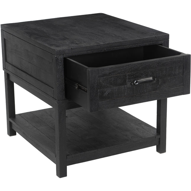 Surat Side Table Black Side Tables TriadCommerceInc   