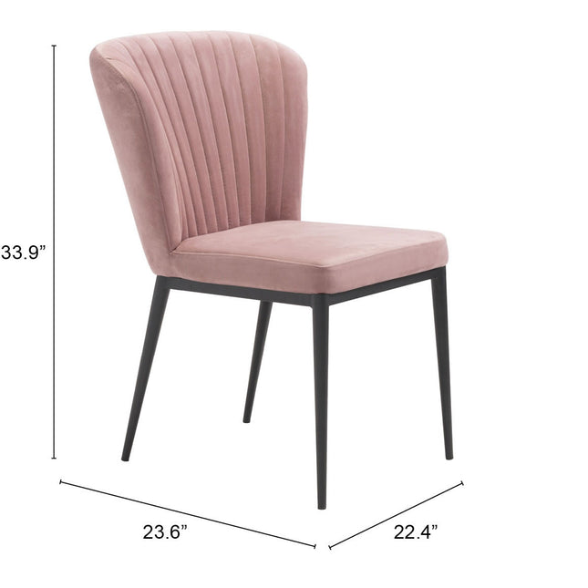 Tolivere Dining Chair (Set of 2) Pink Chairs TriadCommerceInc   