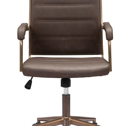 Auction Office Chair Espresso Chairs TriadCommerceInc   