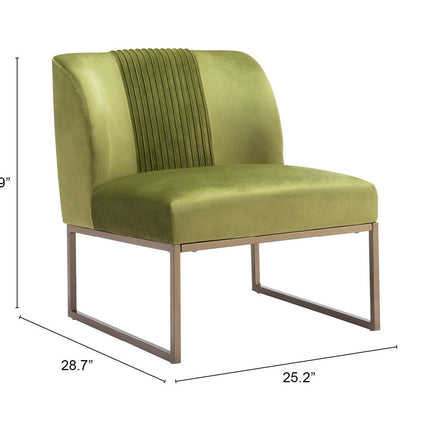 Sante Fe Accent Chair Olive Green Chairs [TriadCommerceInc]   