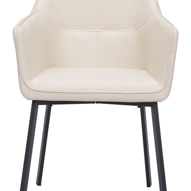 Adage Dining Chair (Set of 2) Beige Chairs TriadCommerceInc   