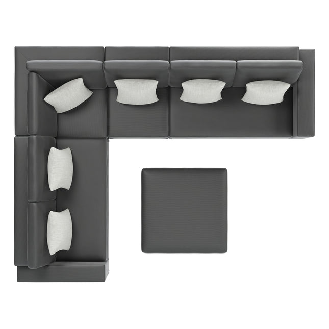 Corona del Mar Modular Sectional Set Graphite Seating [TriadCommerceInc]   